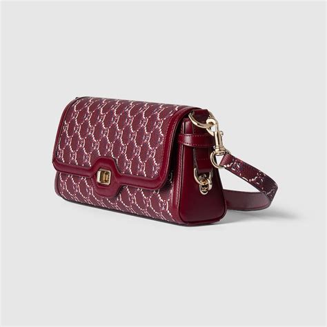 gucci 1000322 red|Gucci Luce mini shoulder bag in Rosso Ancora red canvas.